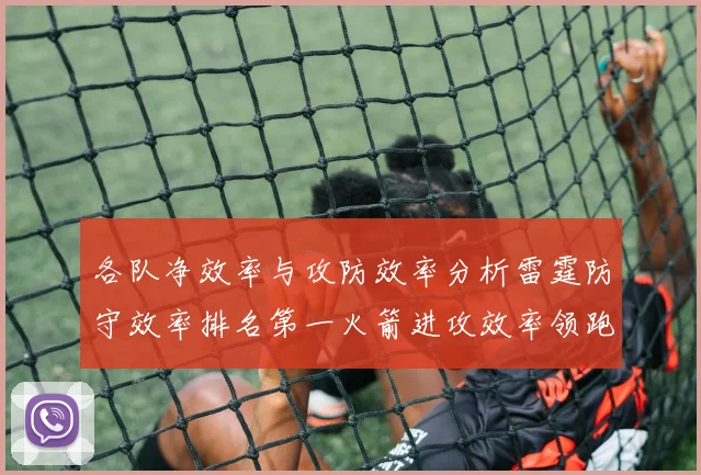 各队净效率与攻防效率分析雷霆防守效率排名第一火箭进攻效率领跑联盟
